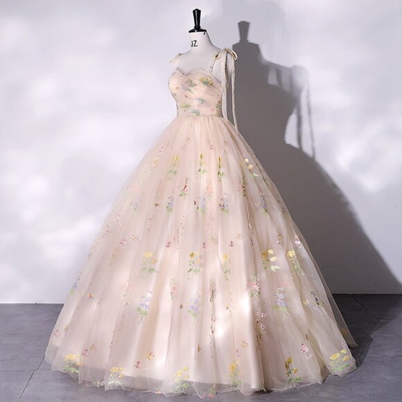 Dresses & Skirts - omantic Pastel Rainbow Tulle Gown Colorful Fairycore Event Dress